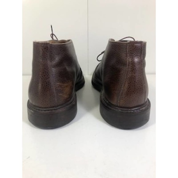 Cheaney Leather Moc Toe Lace-Up Gainborough Chukka Boot Dark Brown Mens US 10
